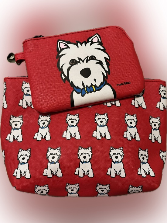 Handbags - Marc Tetro Westie pouch set NWOT
